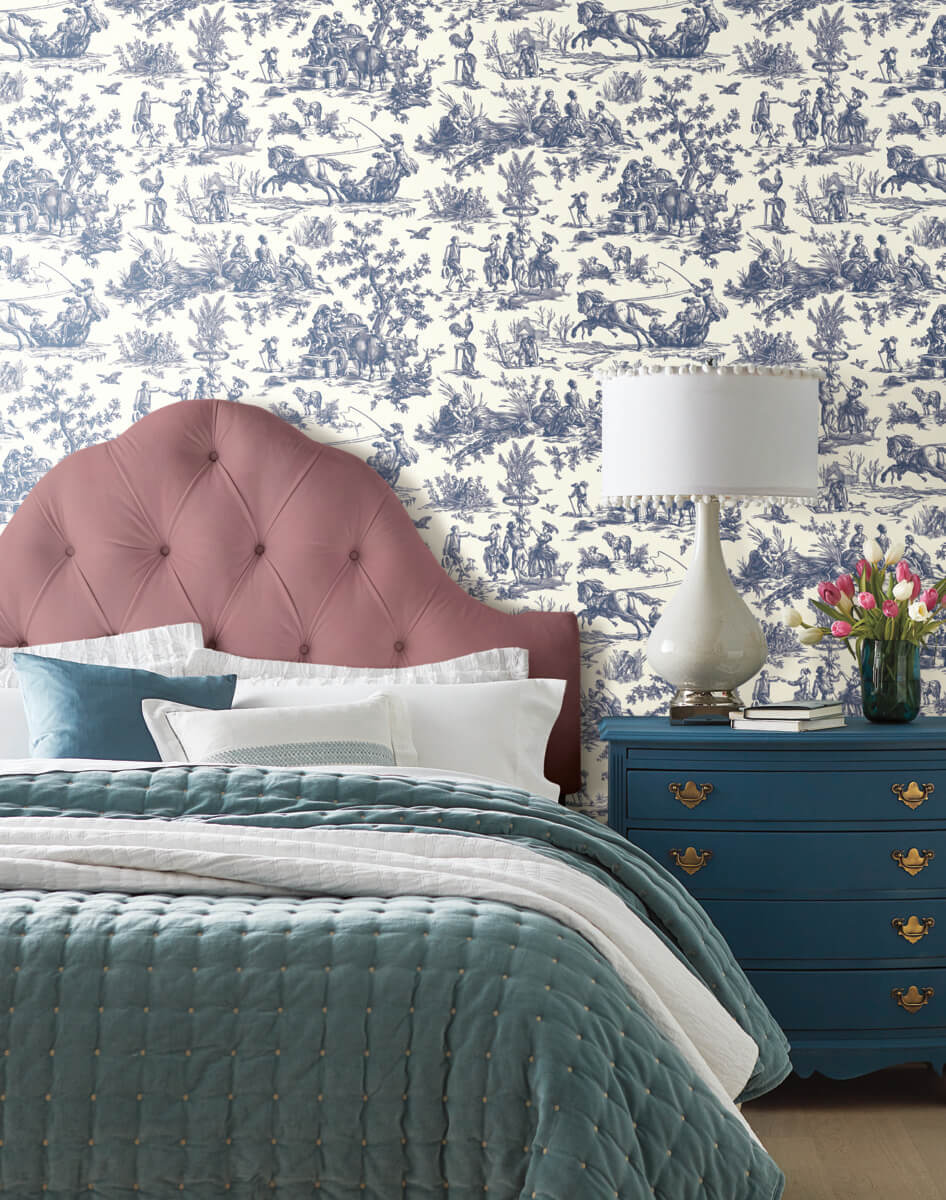 Seasons Toile Wallpaper