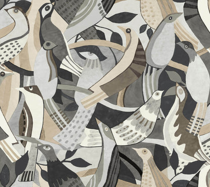 Fauvist Flock Wallpaper
