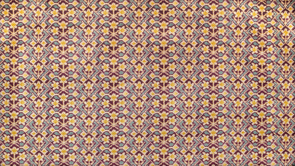 Almaty Velvet Fabric by Carolina Irving in Gold