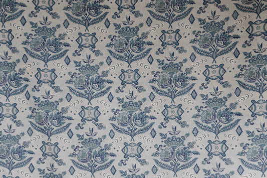 Apollonie Fabric by Alice Sergeant in Blues