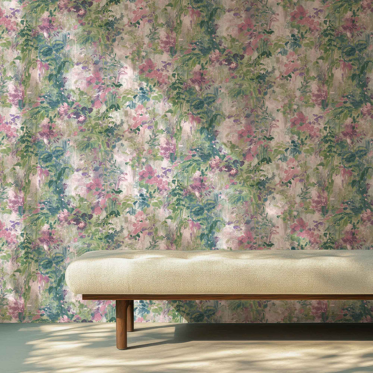 Aquarelle Blossom Pink Wallpaper