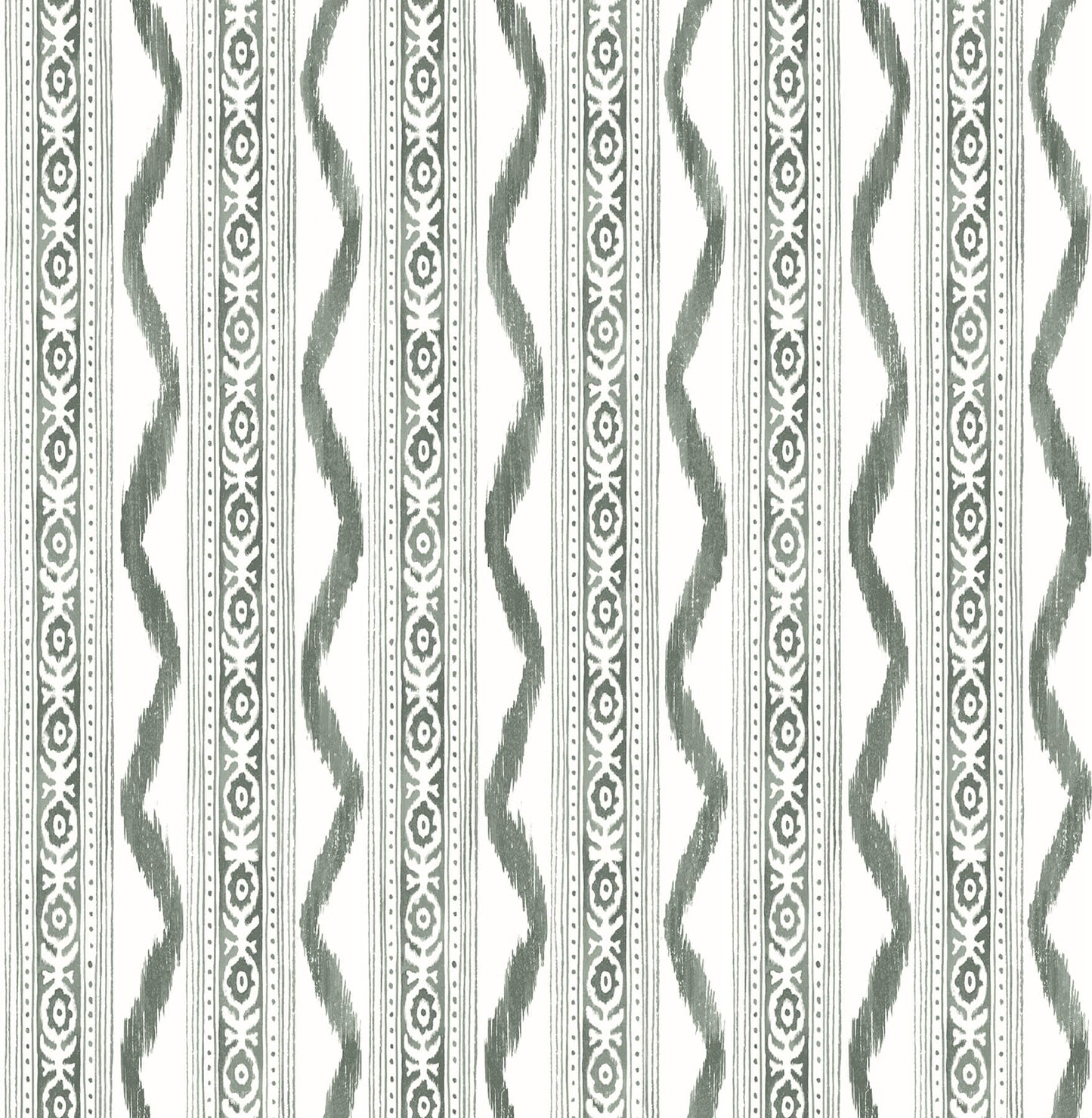 Rhys IKAT Stripe Wallpaper