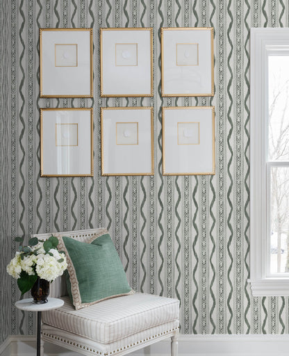 Rhys IKAT Stripe Wallpaper