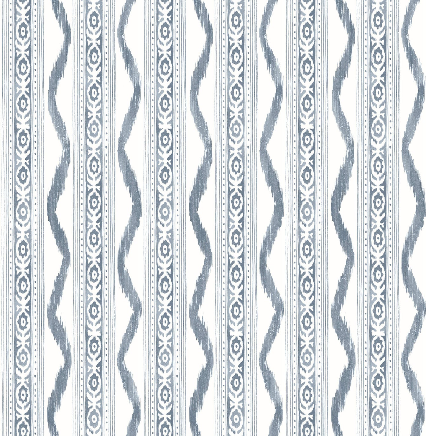 Rhys IKAT Stripe Wallpaper