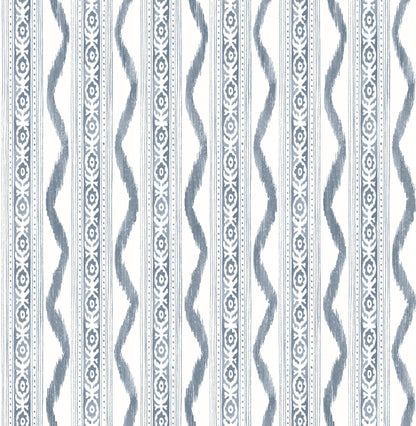 Rhys IKAT Stripe Wallpaper