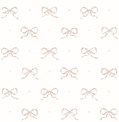 Emma Large Bow Wallpaper