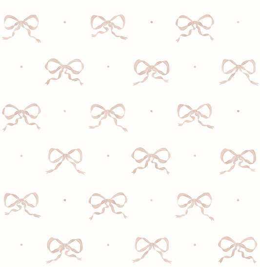 Emma Large Bow Wallpaper