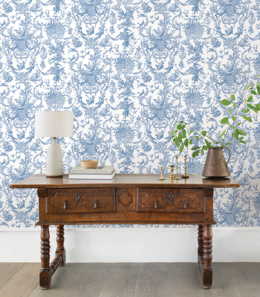 Old World Toile Wallpaper