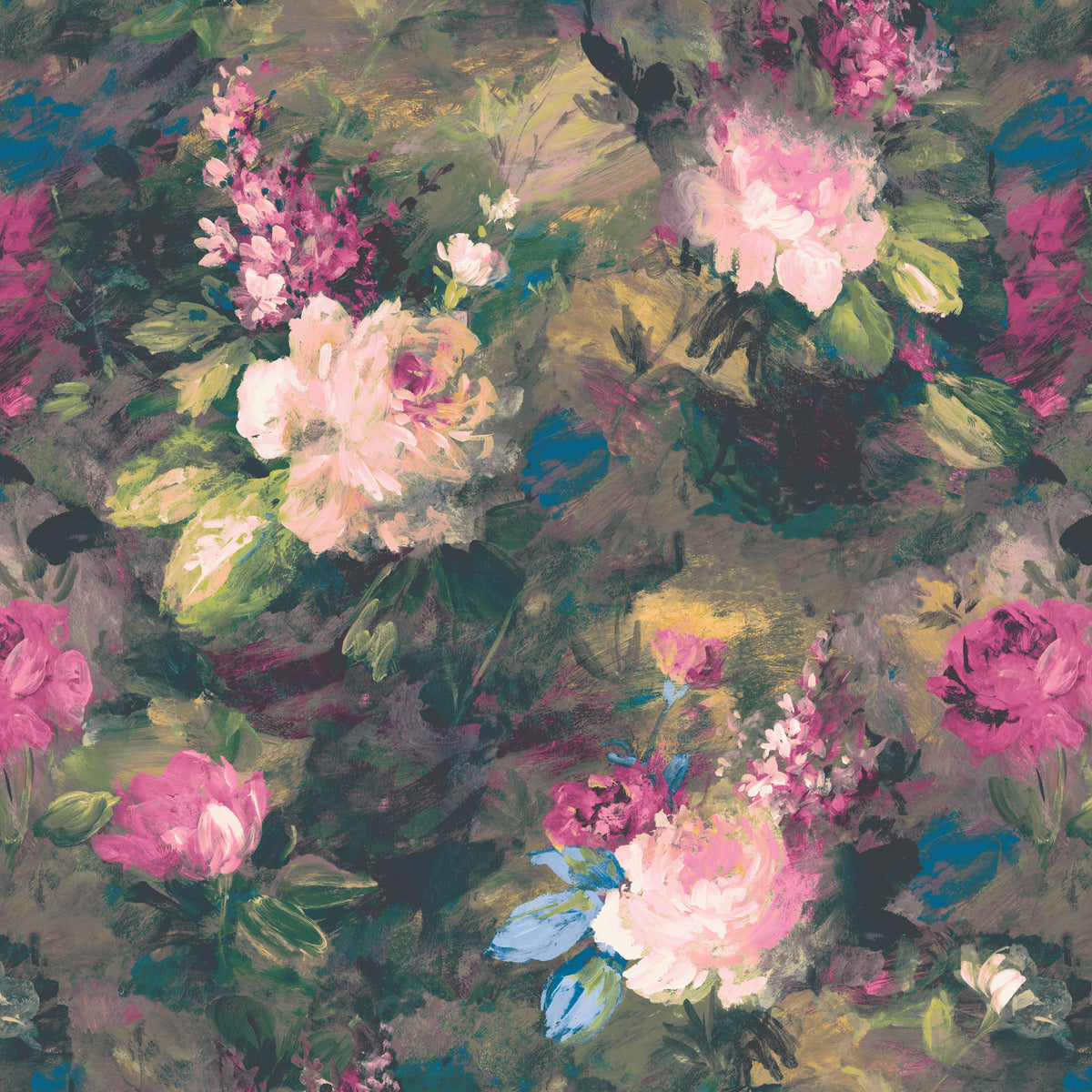 Ava Marika Electric Floral Velvet Fabric
