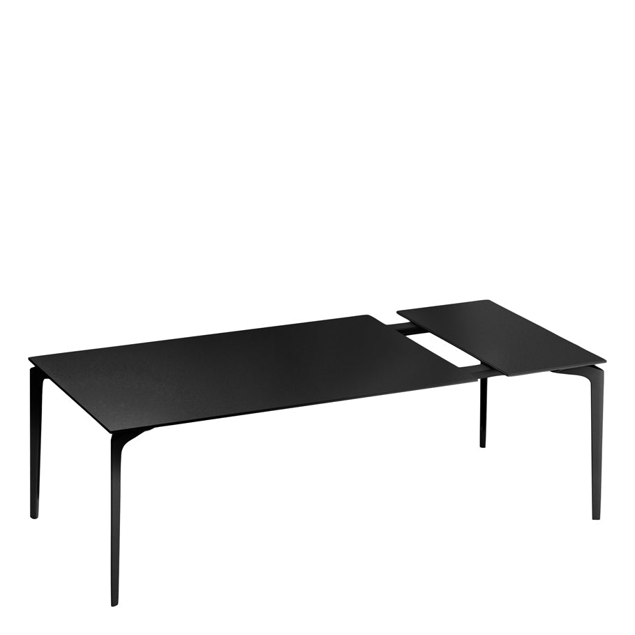 Allsize Extendable Dining Table Rectangle 161 by JANUS et Cie in Black