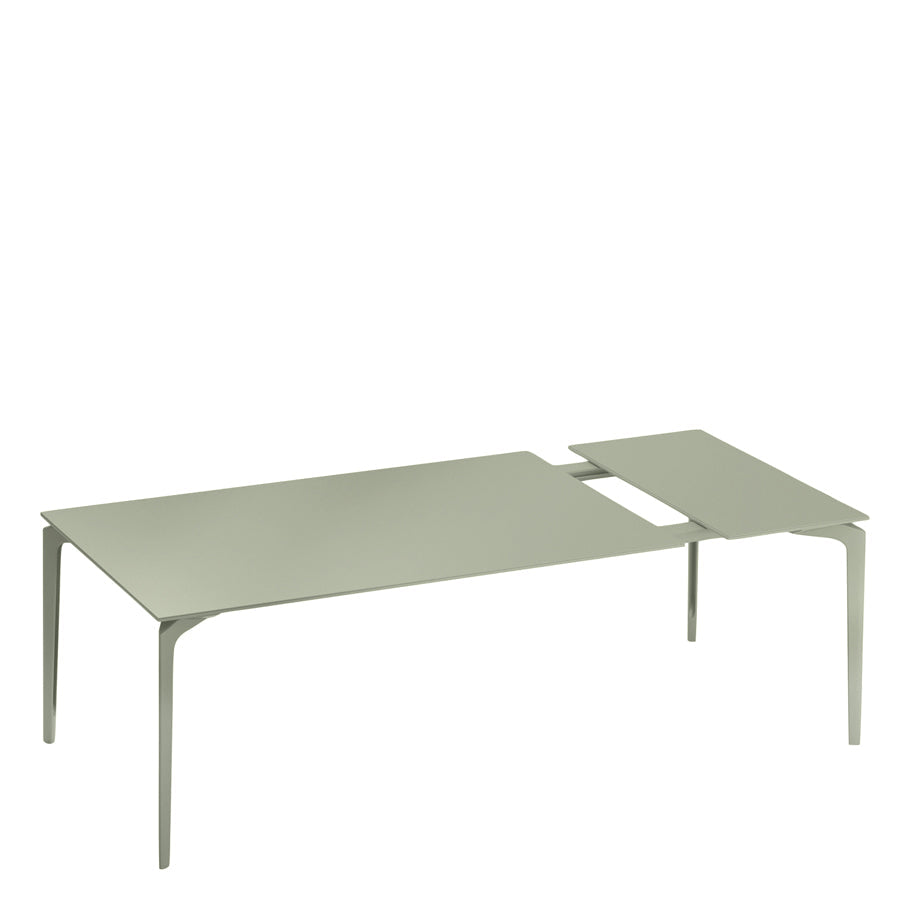 Allsize Extendable Dining Table Rectangle 161 by JANUS et Cie in Green Tea