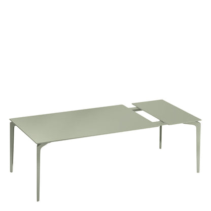 Allsize Extendable Dining Table Rectangle 161 by JANUS et Cie in Green Tea