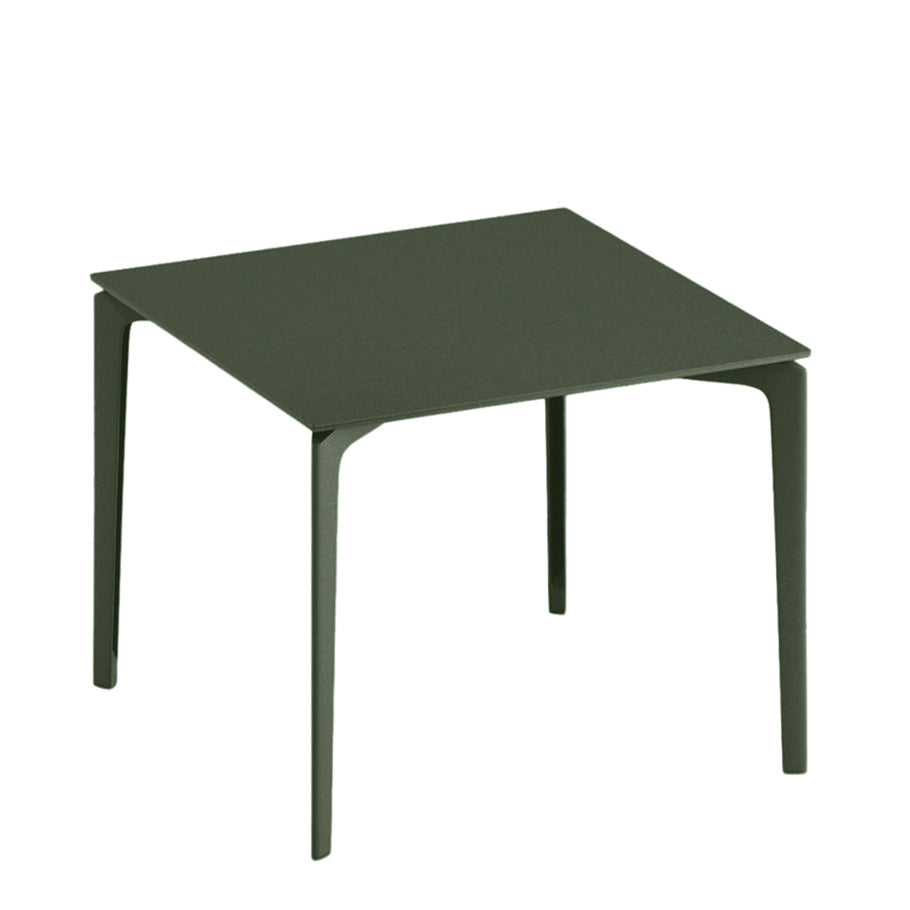 Allsize Dining Table Square 91 by JANUS et Cie in Dark Green