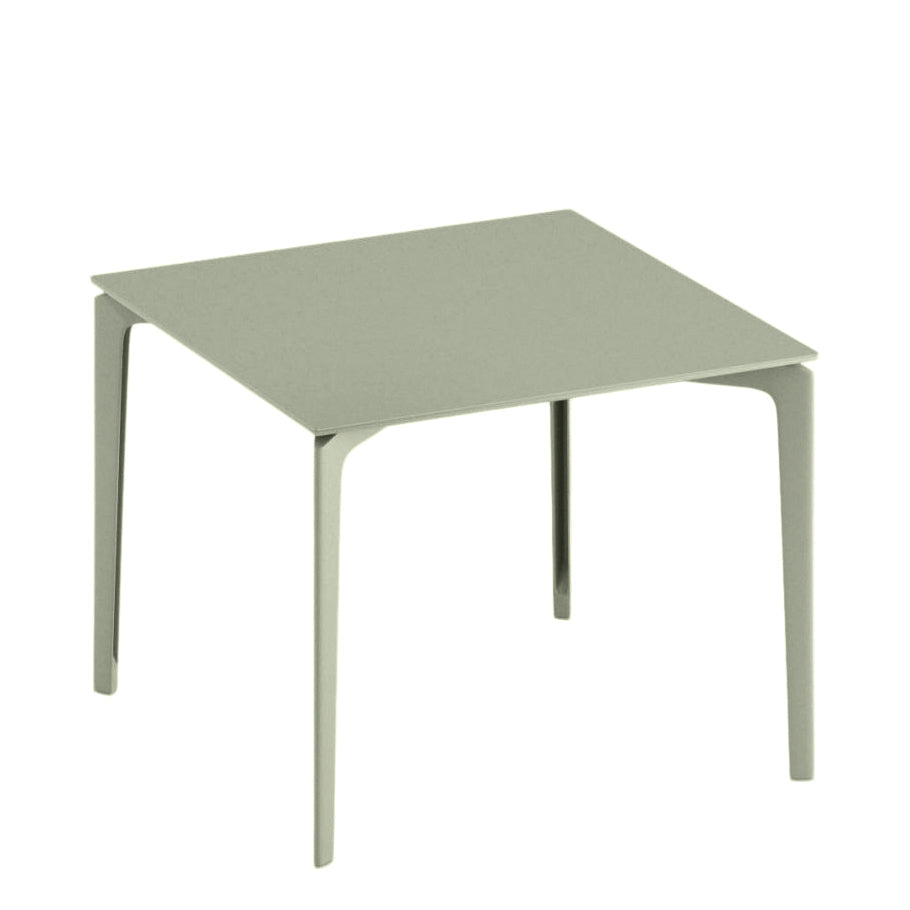 Allsize Dining Table Square 91 by JANUS et Cie in Green Tea