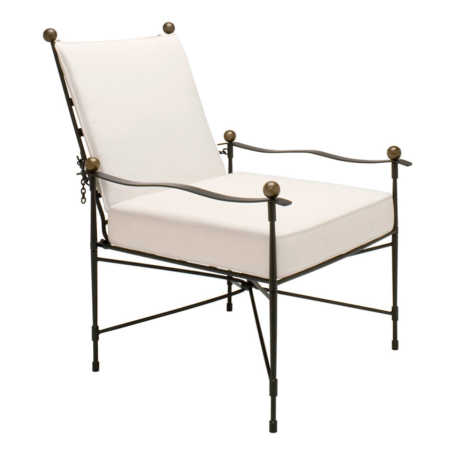 Amalfi Adjustable Chain Back Lounge Chair by JANUS et Cie in Slate