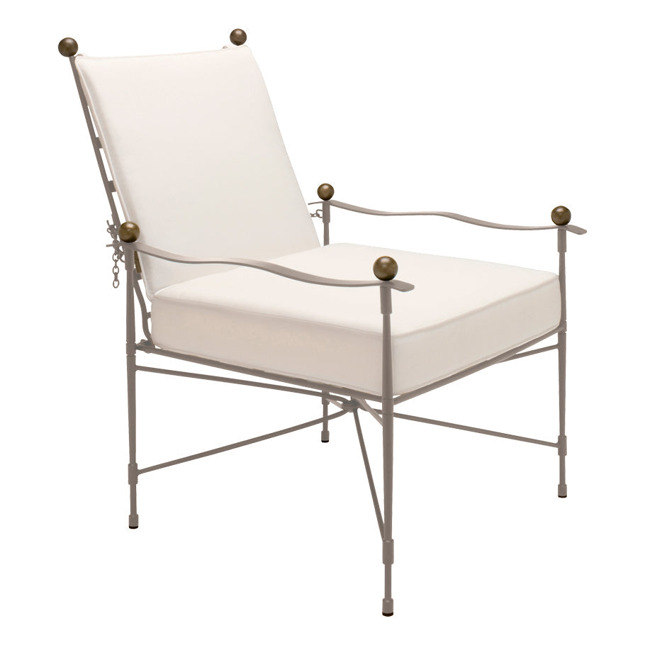 Amalfi Adjustable Chain Back Lounge Chair by JANUS et Cie in Moonstone