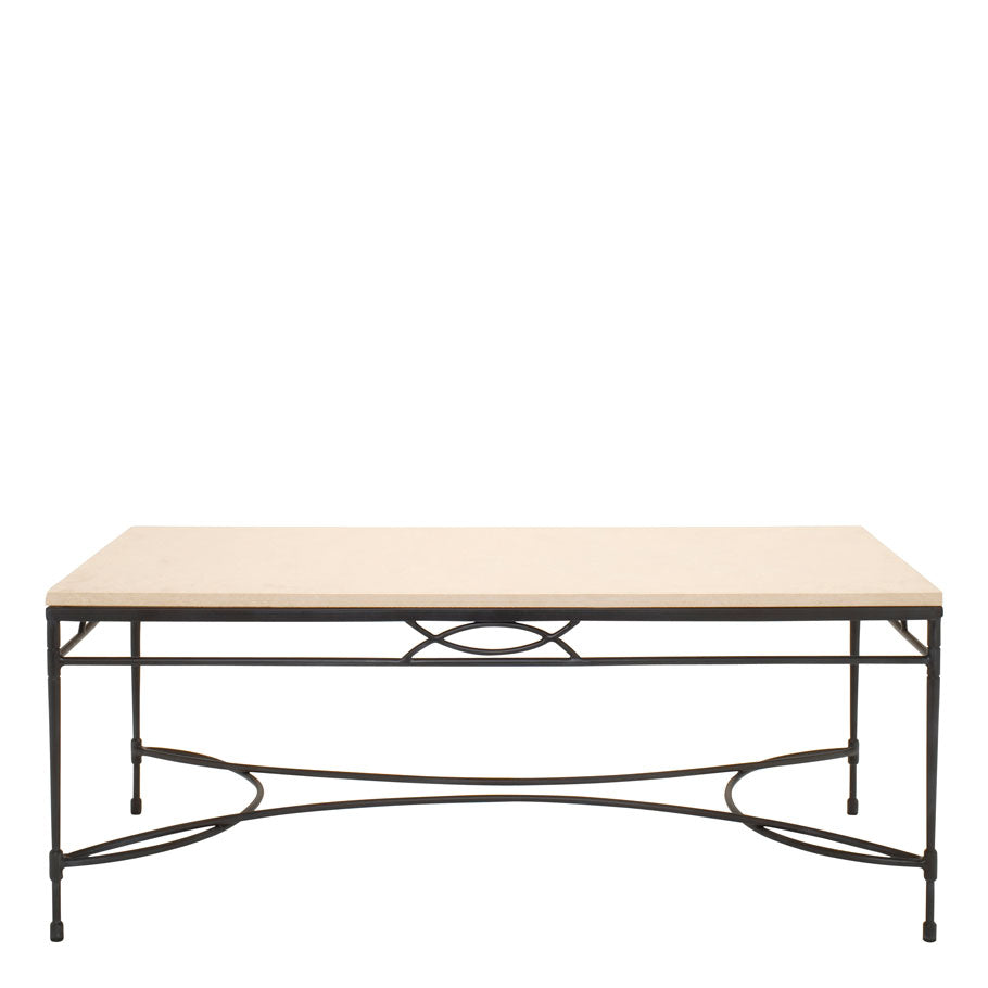 Amalfi Stone Top Cocktail Table Rectangle 122 by JANUS et Cie in Slate
