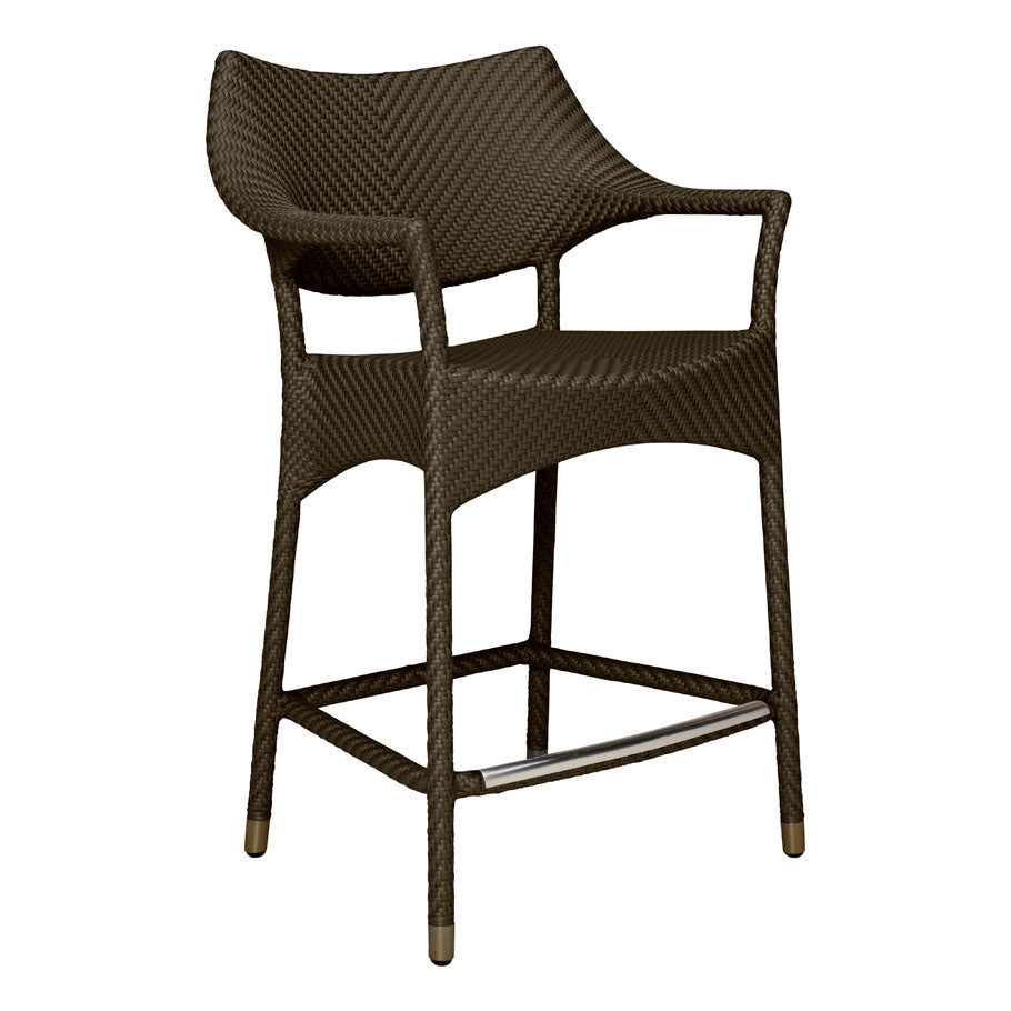 Amari Counter Stool With Arms by JANUS et Cie in Bronze