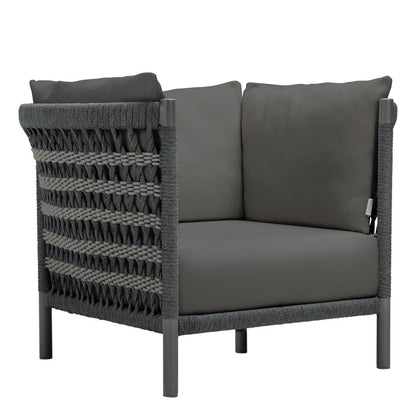 Anatra Lounge Chair by JANUS et Cie in Oxford/Nickel