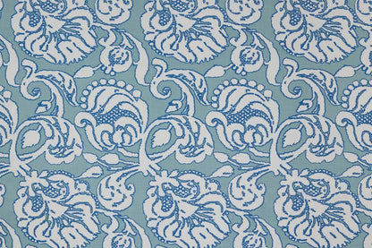Anna Fabric by Christopher Farr Cloth in Aqua colorway