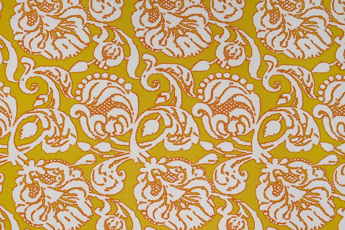 Anna Fabric by Christopher Farr Cloth in Mango colorway