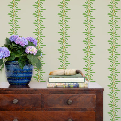 Anne Wallpaper by Ferrick Mason in Matcha