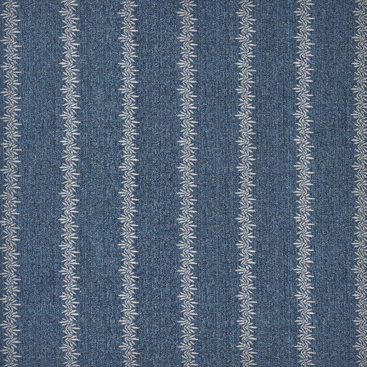 Anne Woven Fabric by Ferrick Mason in Navy White