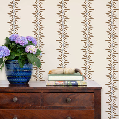 Anne Wallpaper by Ferrick Mason in Pepper Periwinkle