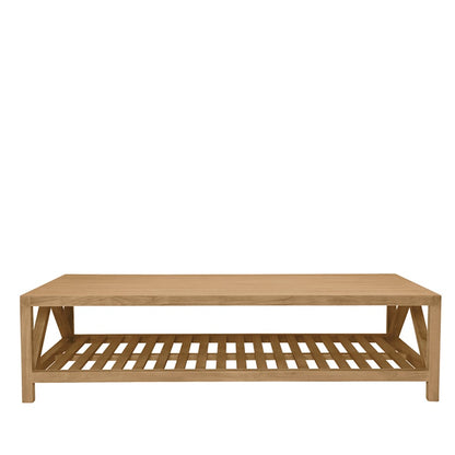 Arbor Grande Cocktail Table Rectangle 153 by JANUS et Cie in Natural