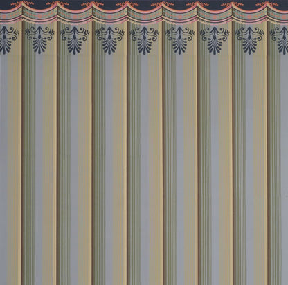 Arthur and Robert Stripe Wallpaper by Adelphi Paper Hangings in Colorway A