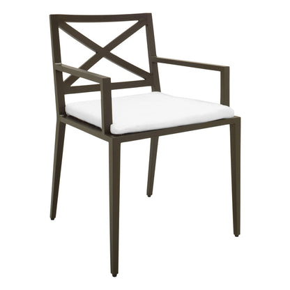 Azimuth Cross Armchair by JANUS et Cie in Beluga