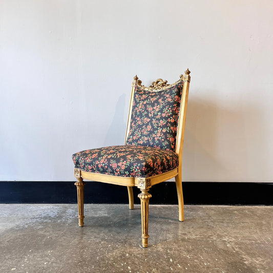 Antique French Carved Petite Chair