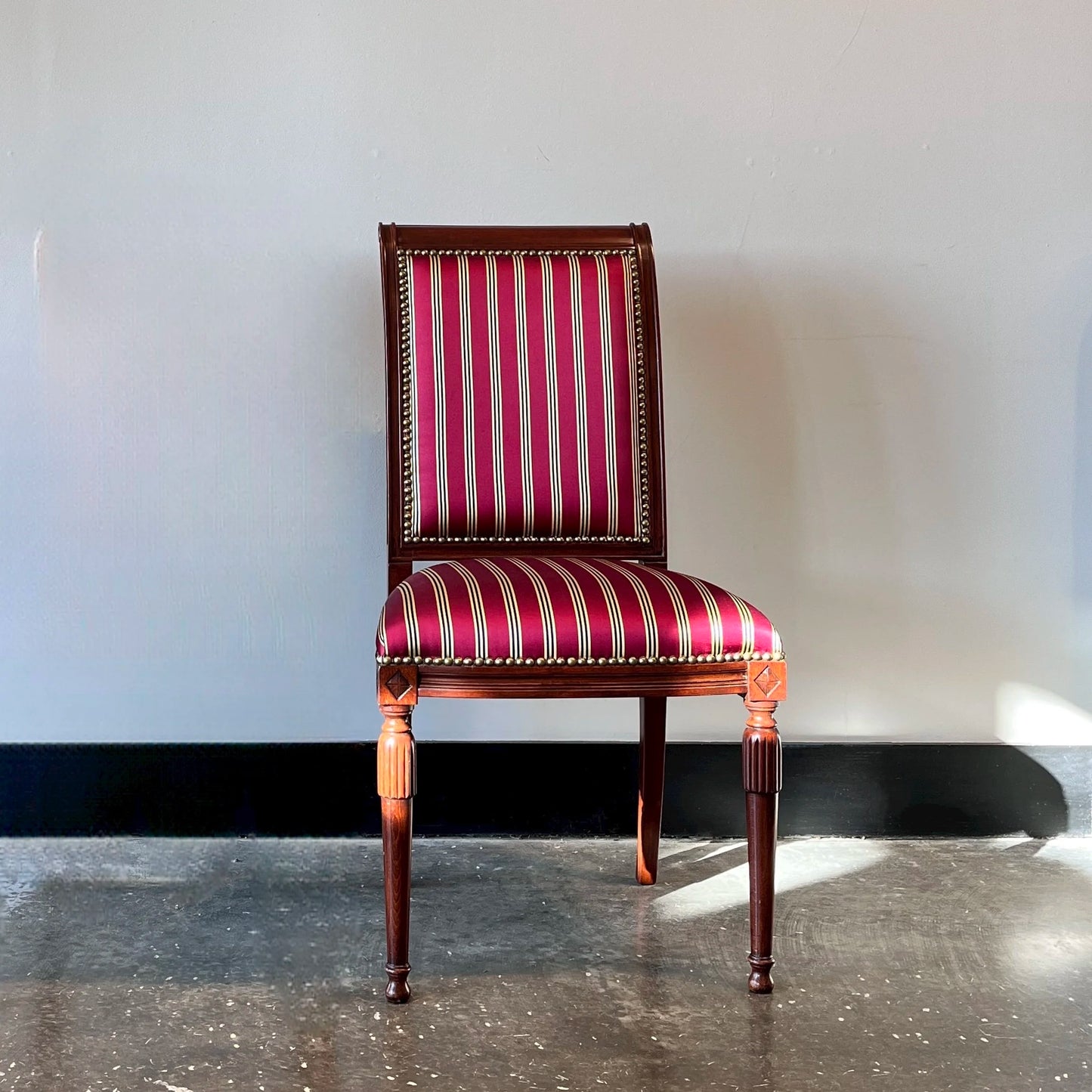 Striped Silk Chair