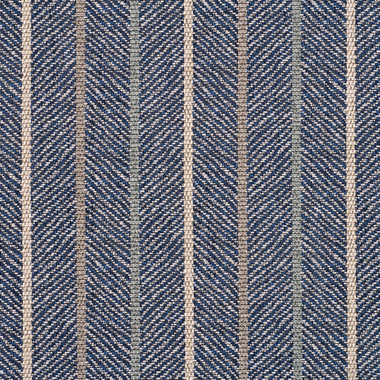 Silverton Stripe Fabric by G P & J Baker in Indigo