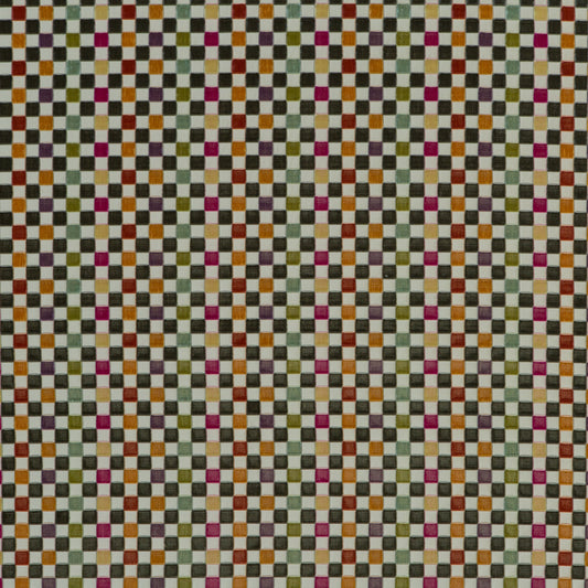Clarendon Small Check Fabric by G P & J Baker in Multi