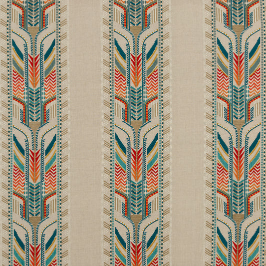 Trebizond Fabric by G P & J Baker in Teal