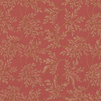 Chelsea Fern Fabric by G P & J Baker in Red