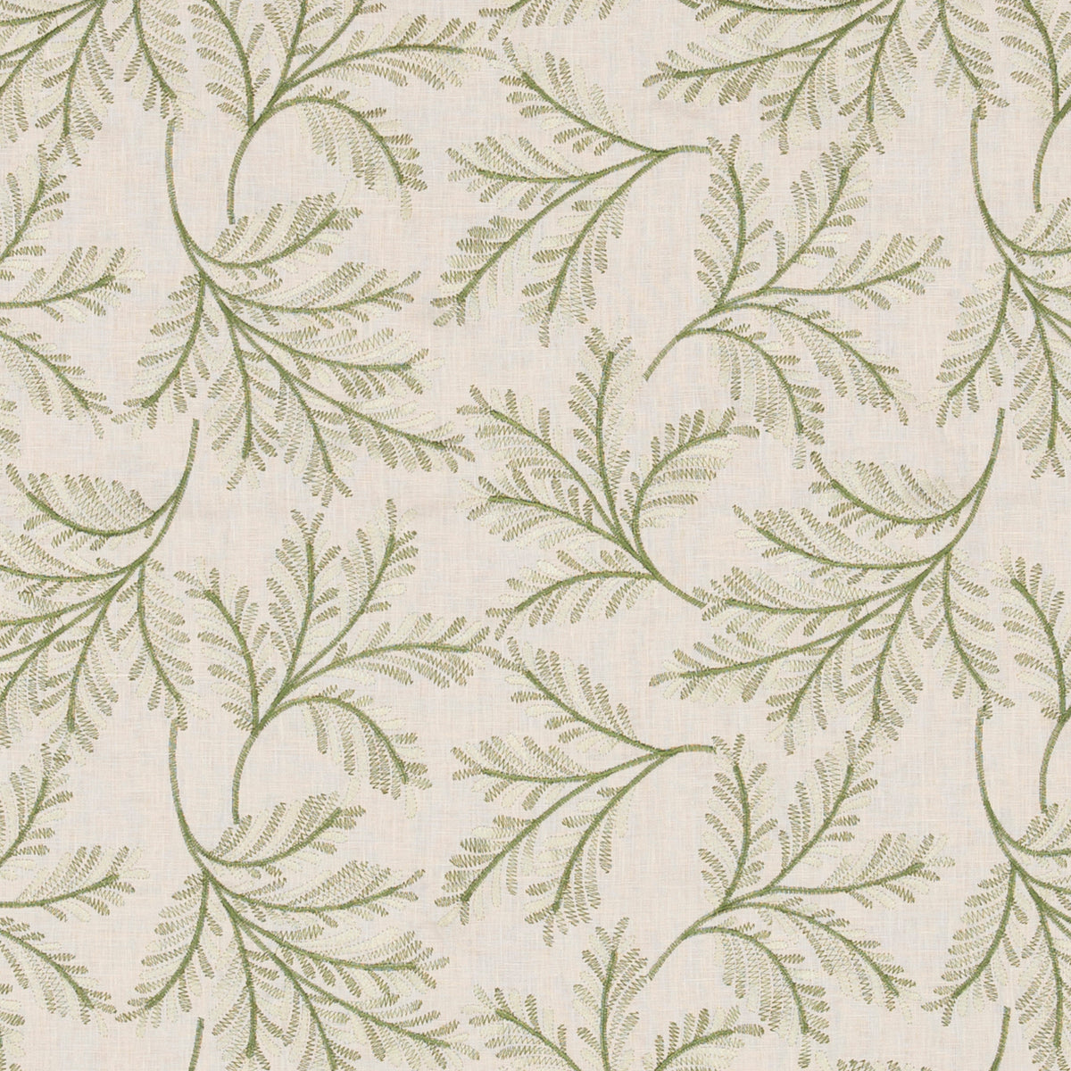 Chelsea Fern Fabric by G P & J Baker in Green