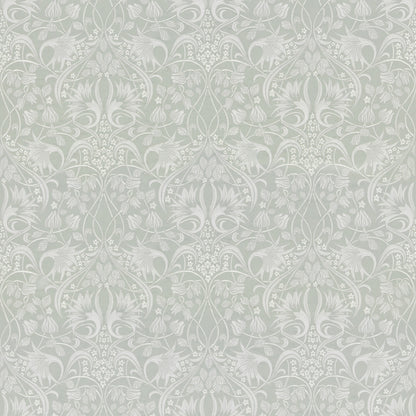 Fritillerie Embroidery Fabric by G P & J Baker in Aqua