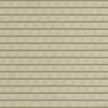 Burford Stripe Fabric by G P & J Baker in Green