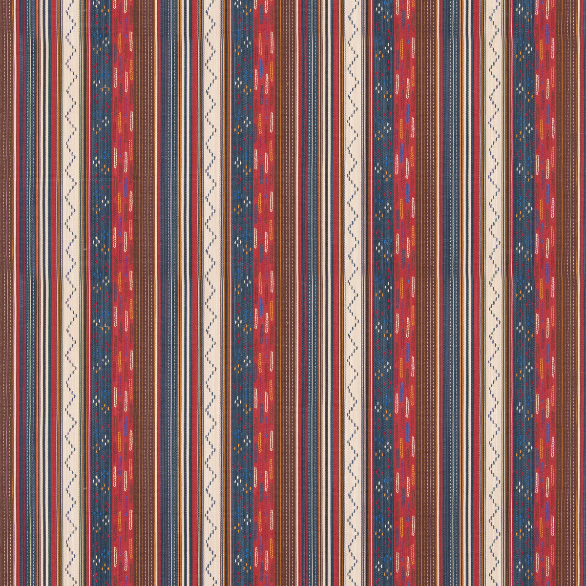 Runaway Fabric by G P & J Baker in Indigo/Red
