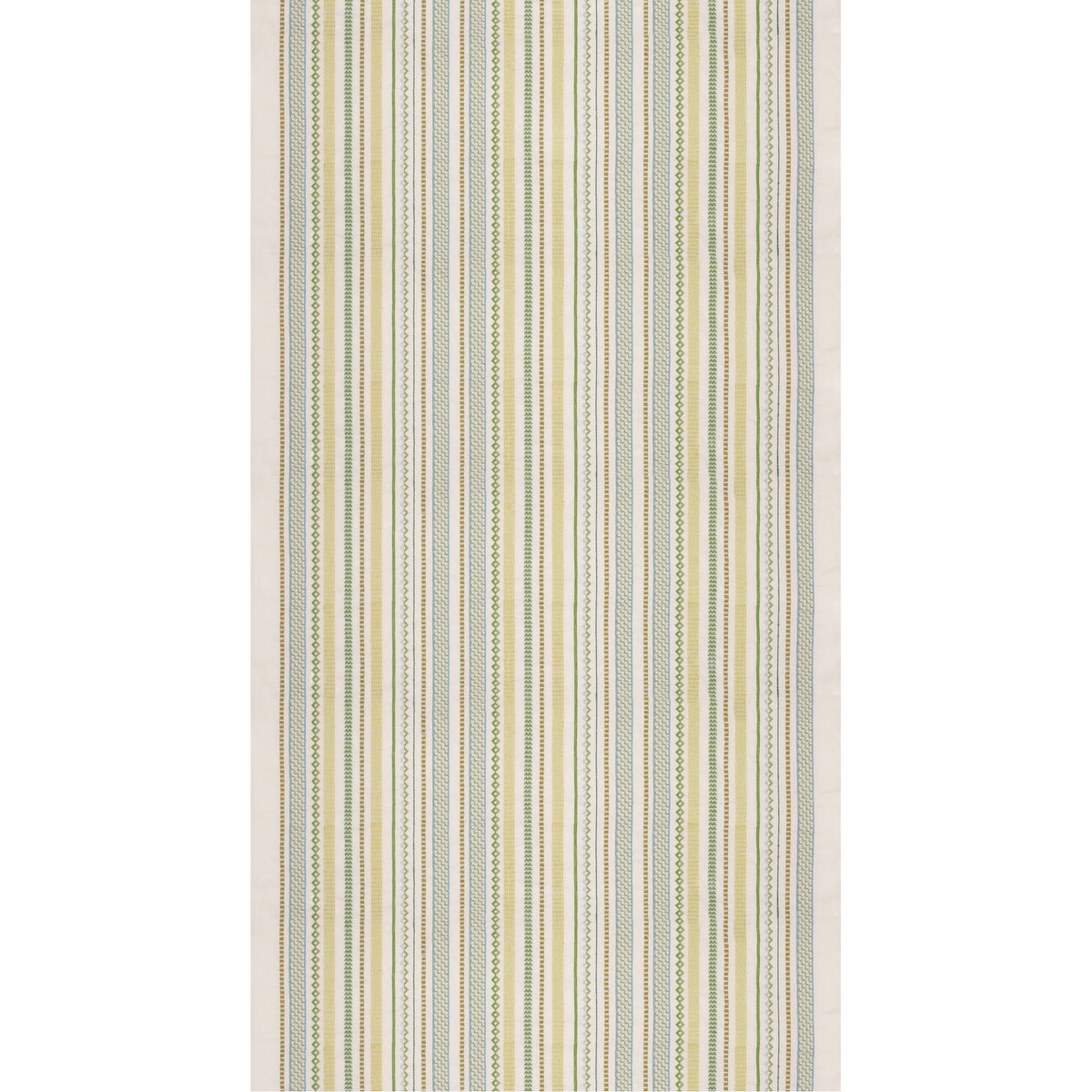 Tudor Stripe Fabric by G P & J Baker in Green
