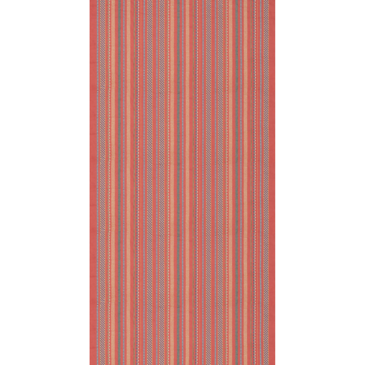 Tudor Stripe Fabric by G P & J Baker in Red