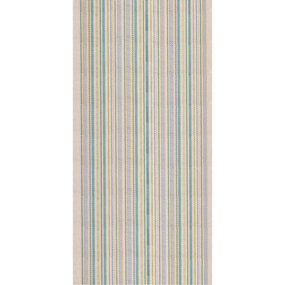 Tudor Stripe Fabric by G P & J Baker in Green/Blue