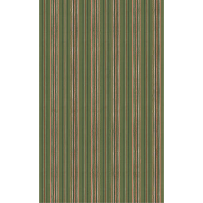 Rufus Stripe Fabric by G P & J Baker in Green