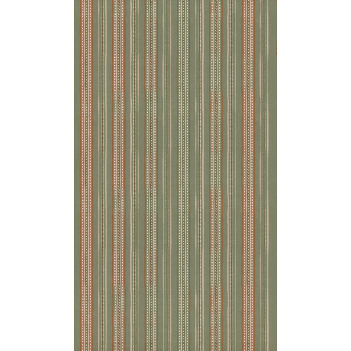 Rufus Stripe Fabric by G P & J Baker in Leaf