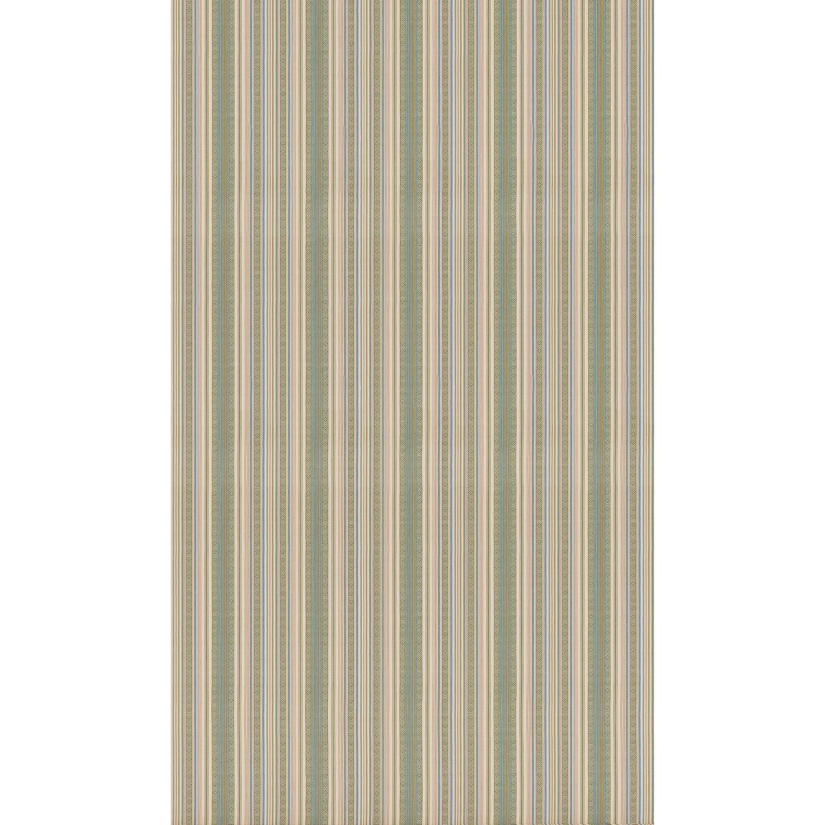 Symington Stripe Fabric by G P & J Baker in Green/Blue