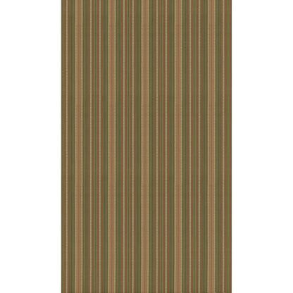 Symington Stripe Fabric by G P & J Baker in Green/Coral
