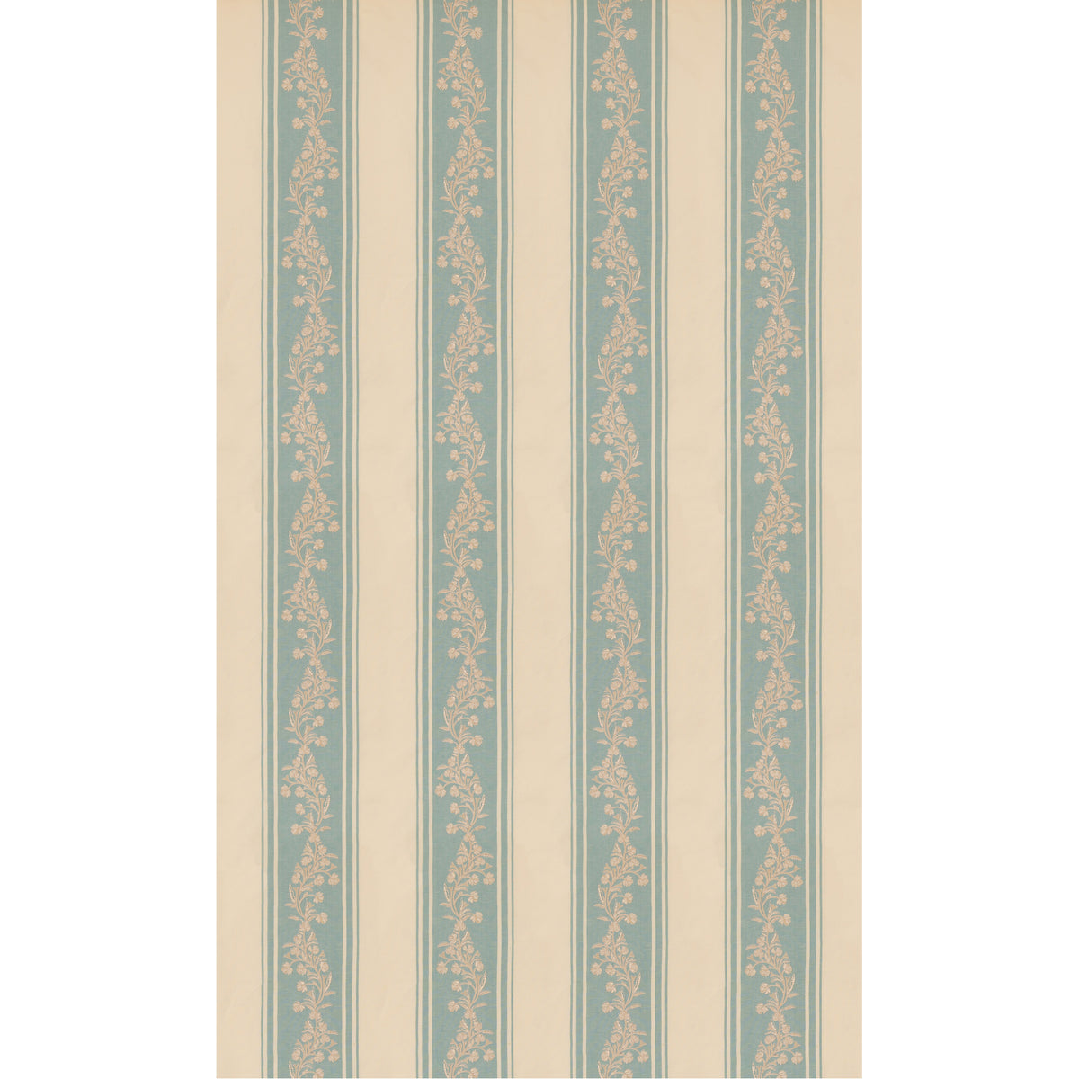Aldbury Stripe Fabric by G P & J Baker in Blue