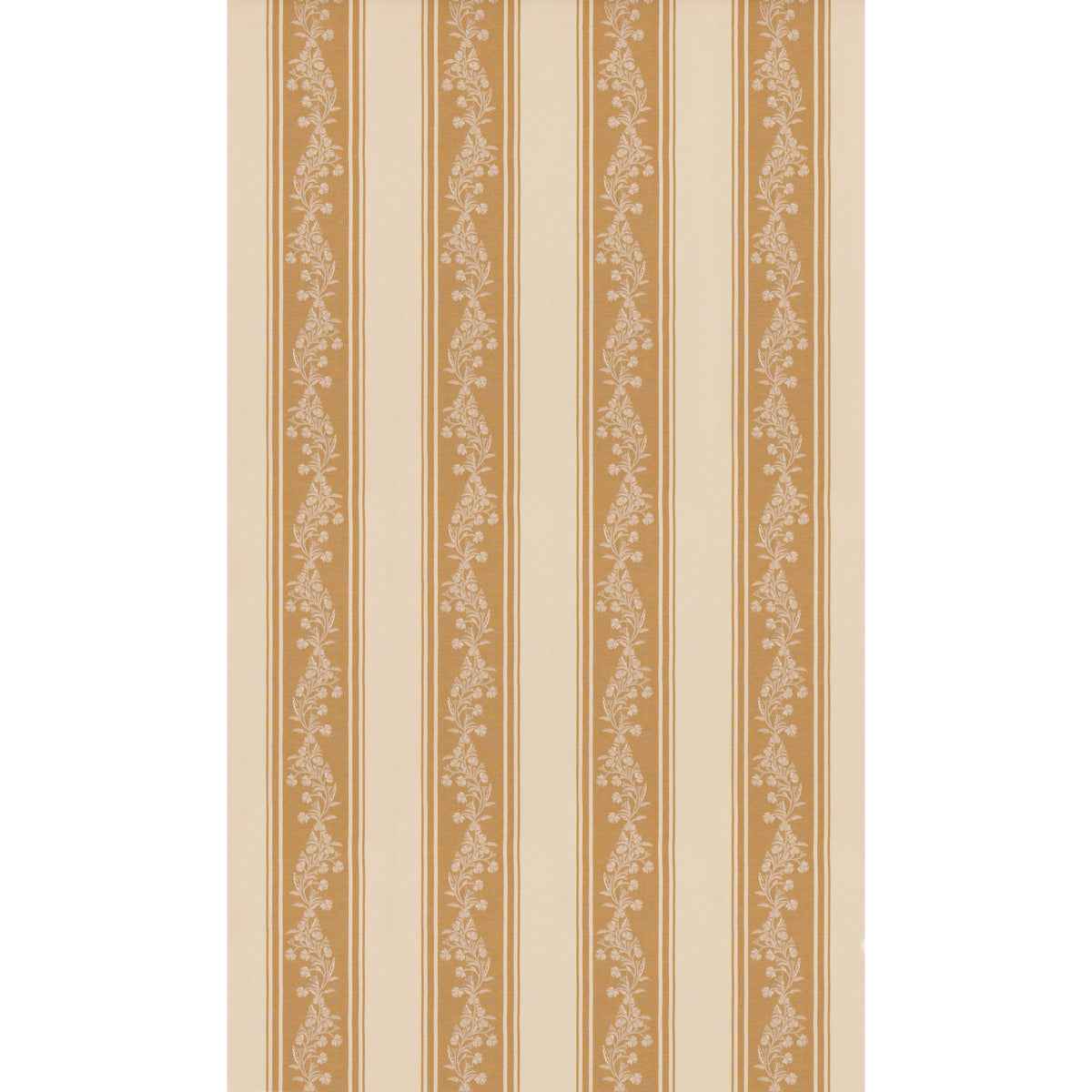 Aldbury Stripe Fabric by G P & J Baker in Ochre